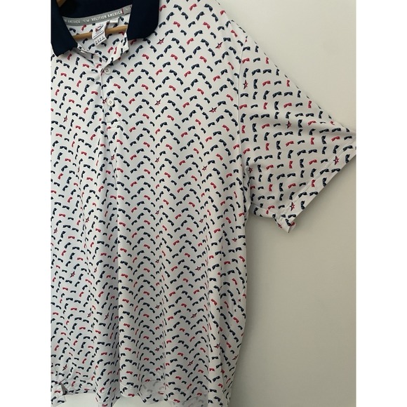 PUMA Volition America Aviator Sunglasses Print Golf Polo Men's XXL Performance - Picture 7 of 11